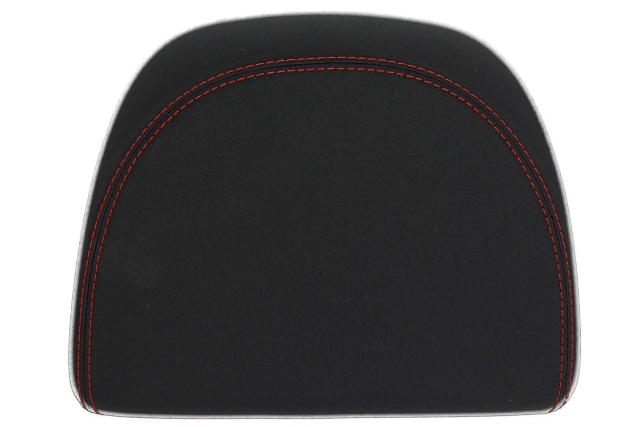 Rugkussen antraciet met rood stiksel voor Topsase Aprilia SR GT 125 / 200