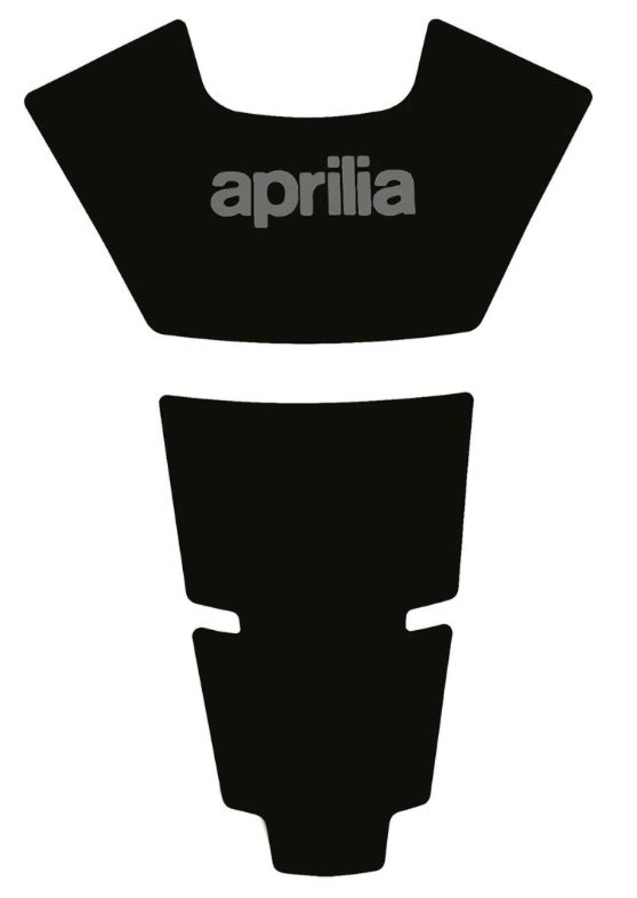 Zwarte tankpad voor Aprilia Tuono 457 (25-)